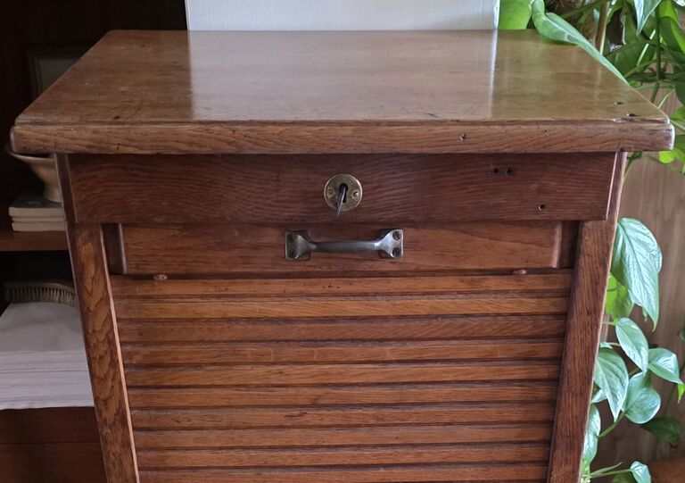 C’1920 – Tamboured Filing Cabinet.